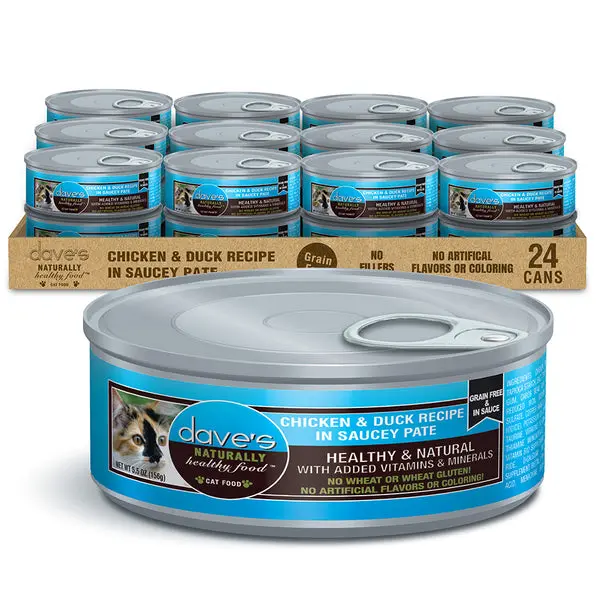 Dave's Chicken & Duck Recipe In Saucey Paté / 5.5 Oz 1