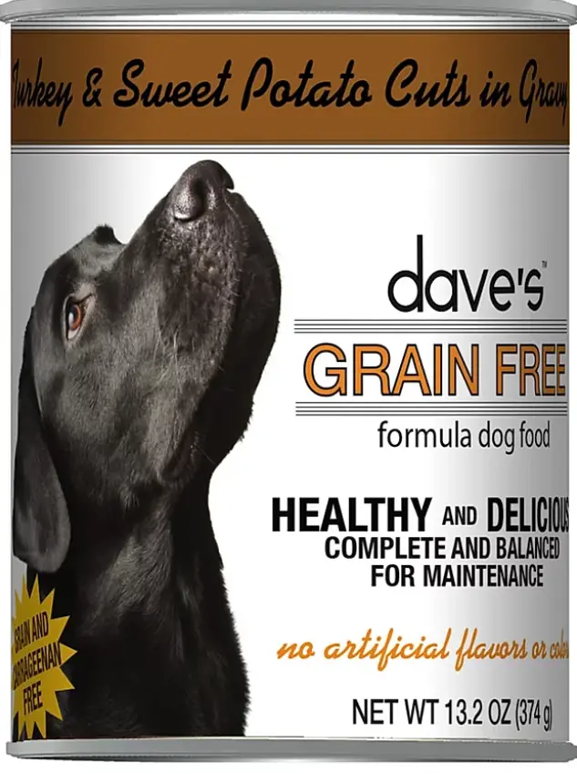 Dave’S Grain Free Turkey & Sweet Potato Cuts In Gravy Canned Dog Food 1