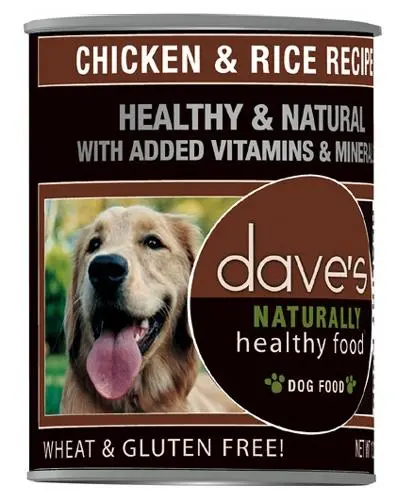 Dave's Naturally Healthy Chicken & Rice Canned Dog Food 1