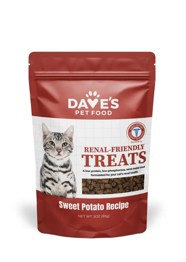 Dave's Pet Food Dave's Kidney-Friendly Semi-Moist Cat Treats /3Oz 1