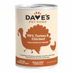 Dave's Pet Food Dog 95% Premium Turkey & Chicken 12.5Oz 1