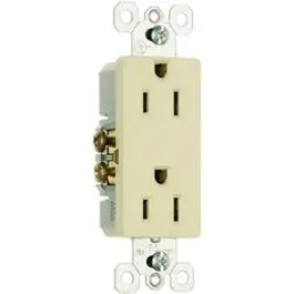 Decor Outlet 15A 125V 2P 3W Ivory 1