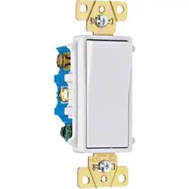 Decor Switch 4W 15A 120/277V White 1