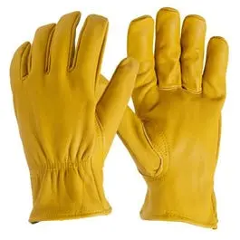 Deerskin Gloves, Elastic Wrist, Men's Large 1