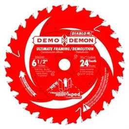 Demo Demon Circular Saw Blade, Carbide, 6-1/2-In. X 24T 1