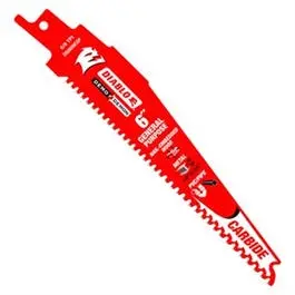 Demo Demon Reciprocating Saw Blades, 6-In. X 6-9Tpi 1