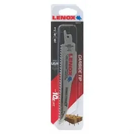 Demolition Reciprocating Saw Blade, Carbide Tipped, 6 Tpi, 6-In. 1