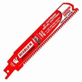 Demon Reciprocating Blade, Thick Metal, Carbide-Tipped, 6-In. 1