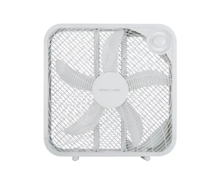 Denali Aire 3-Speed White Weather Resistant Box Fan 1