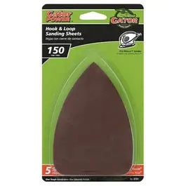 Detail Sanding Sheets, Aluminum Oxide, 150-Grit, 3.5 X 5-In., 5-Pk. 1