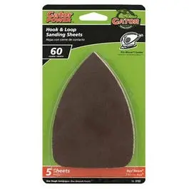 Detail Sanding Sheets, Aluminum Oxide, 60-Grit, 3.5 X 5-In., 5-Pk. 1