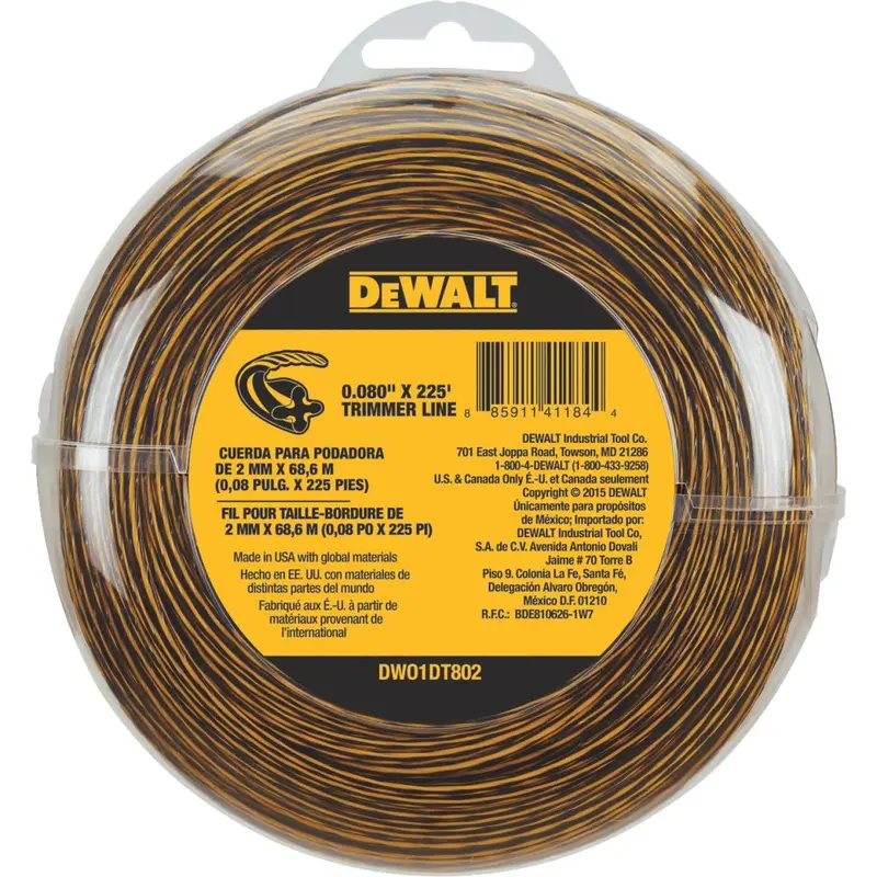Dewalt 0.080 In.X 225 Ft. Trimmer Line 1