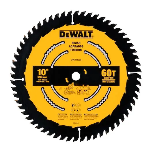 Dewalt 10 In. 60T Finish Circular Saw Blade 1