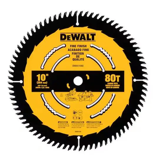Dewalt 10 In Fine Finish Saw Blade (80 Tooth) 1