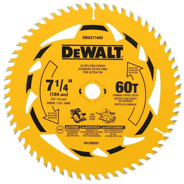 Dewalt 7-1/4" Circular Saw Blades 1