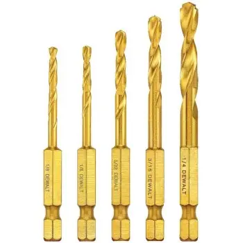 Dewalt Dd5155 5Pc Twist Drill Bit Set 1
