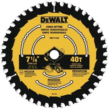 Dewalt Dwa171440 7-1/4 40T Crss Blade 1
