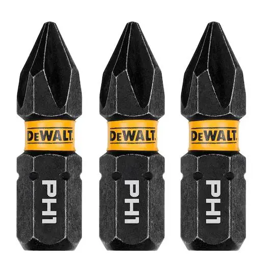 Dewalt Elite Series 1 In. Bits For Ph1 (3 Pk) 1