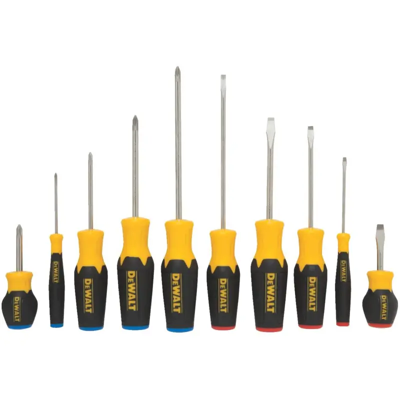 Dewalt Slotted & Phillips Screwdriver Set (10-Piece) 1