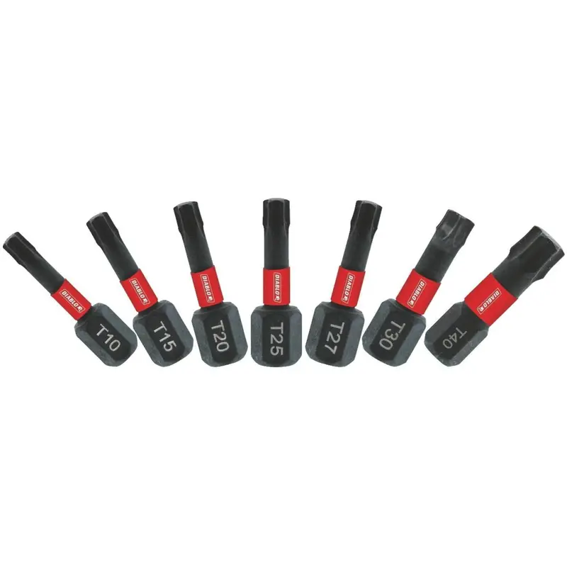 Diablo 1 In. Torx Impact Screwdriver Bit Set (7-Piece) 1