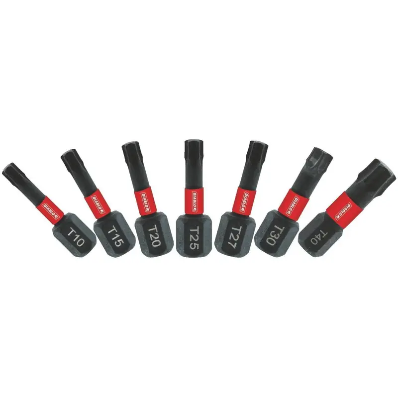 Diablo 1 In. Torx Security Impact Screwdriver Bit Set (7-Piece) 1