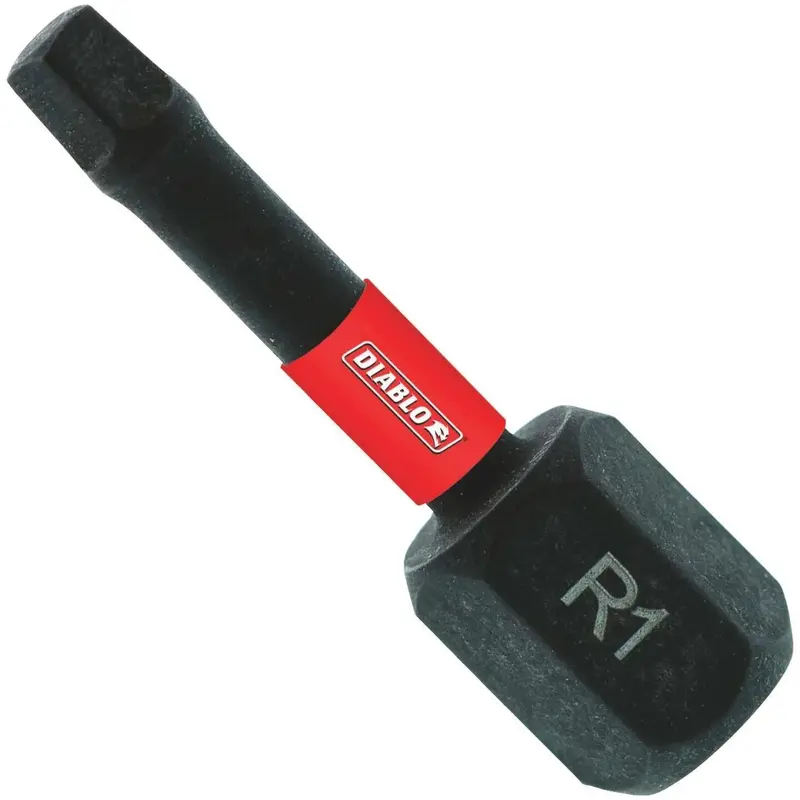 Diablo #1 Square Recess 1 In. Insert Impact Screwdriver Bit (5-Pack) 1