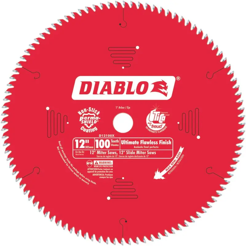 Diablo 12 In. 100-Tooth Flawless Finish Circular Saw Blade 1