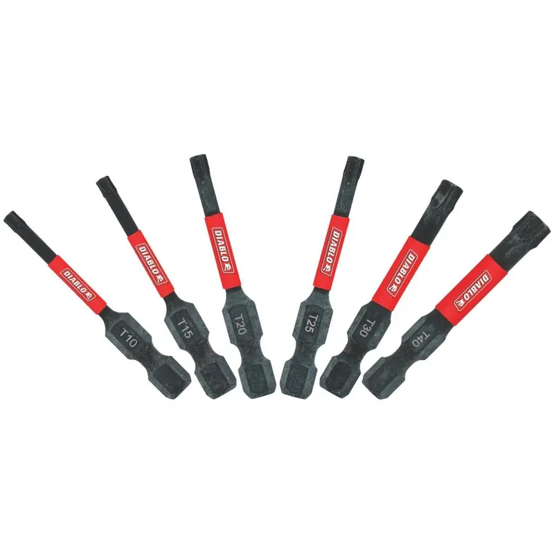 Diablo 2 In. Torx Impact Screwdriver Bit Set (6-Piece) 1