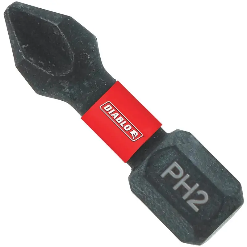 Diablo #2 Phillips 1 In. Insert Impact Screwdriver Bit (5-Pack) 1