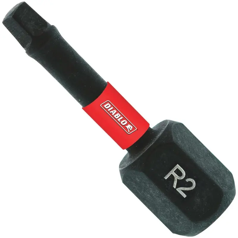 Diablo #2 Square Recess 1 In. Insert Impact Screwdriver Bit (5-Pack) 1