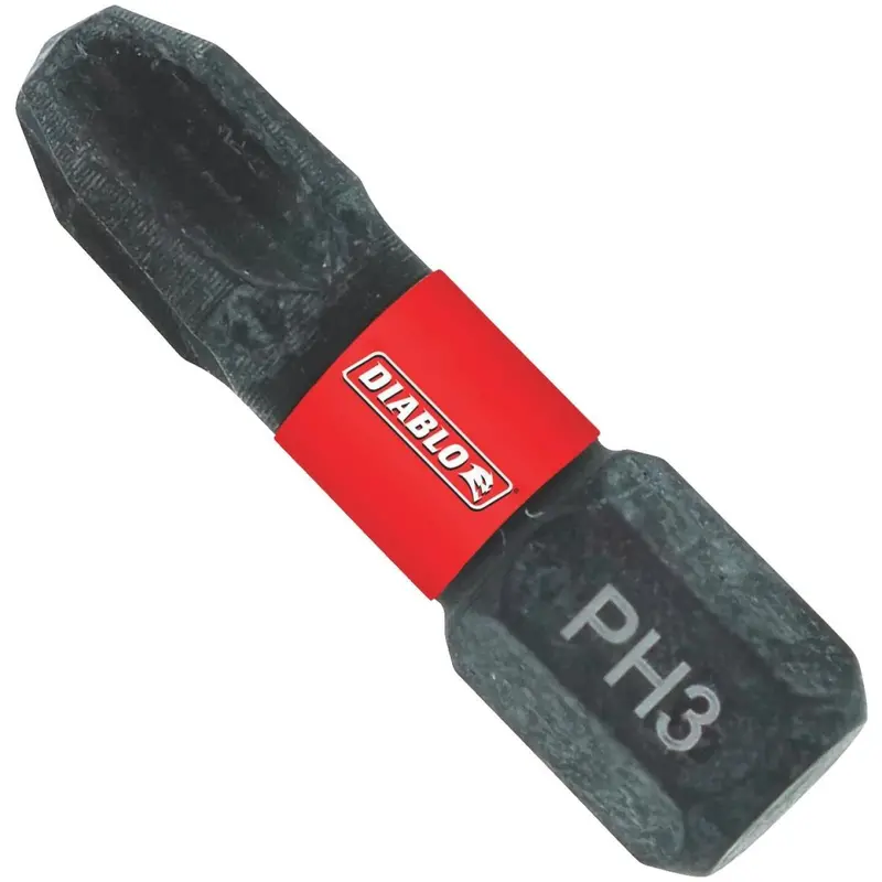 Diablo #3 Phillips 1 In. Insert Impact Screwdriver Bit (5-Pack) 1