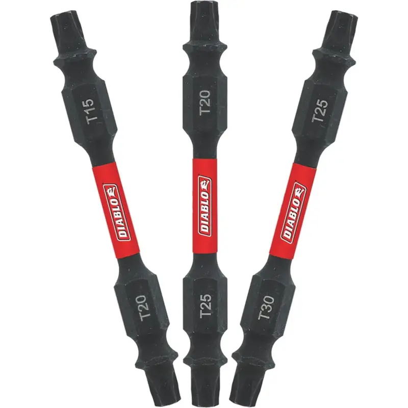 Diablo 3-Piece Torx 2-1/2 In. Double-End Screwdriver Bit Set 1