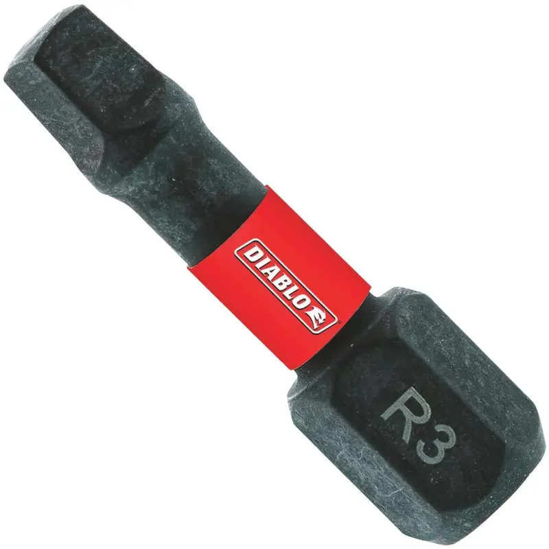 Diablo #3 Square Recess 1 In. Insert Impact Screwdriver Bit (5-Pack) 1
