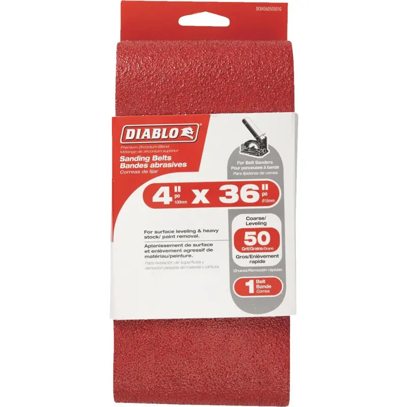 Diablo 4 In. X 36 In. 50 Grit General Purpose Sanding Belt 1