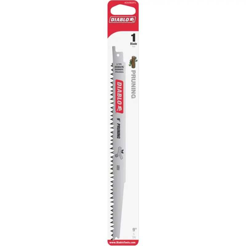 Diablo 9 In. 5 Tpi Pruning Reciprocating Saw Blade (5-Pack) 1