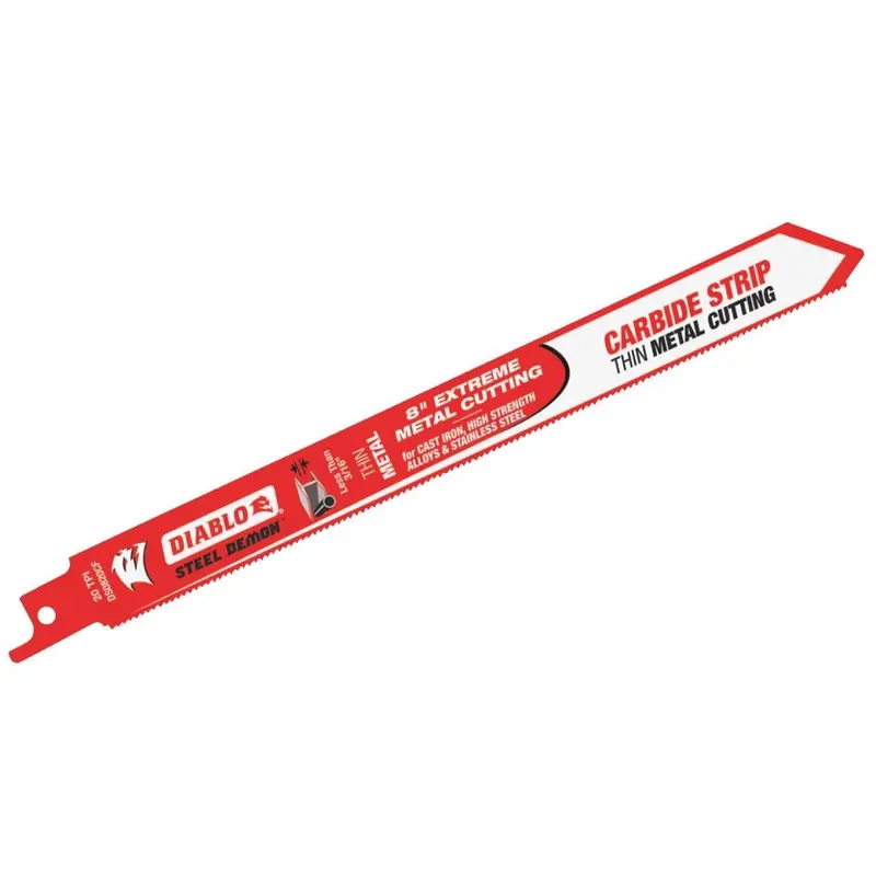 Diablo Steel Demon 8 In. 20 Tpi Carbide Thin Metal Reciprocating Saw Blade 1