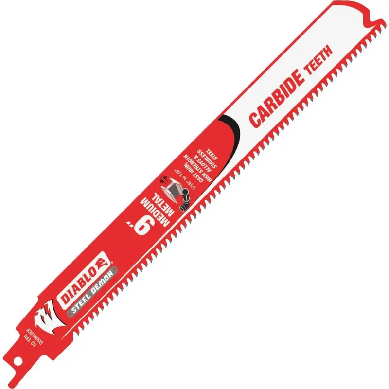 Diablo Steel Demon 9 In. 10 Tpi Carbide Medium Metal Reciprocating Saw Blade 1