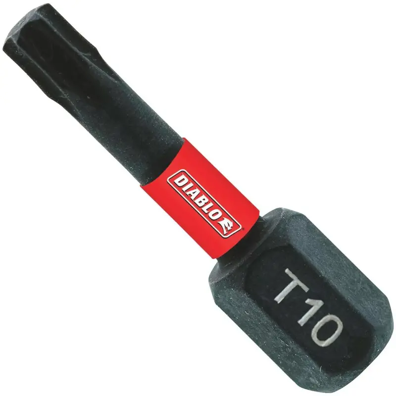 Diablo T10 Torx 1 In. Insert Impact Screwdriver Bit (2-Pack) 1