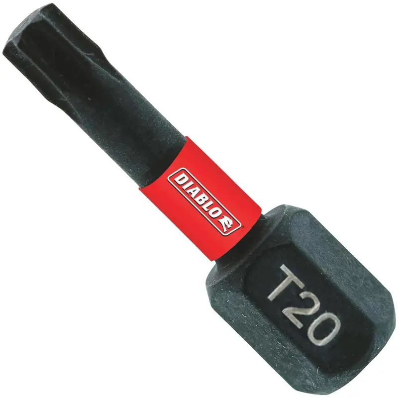 Diablo T20 Torx 1 In. Insert Impact Screwdriver Bit (5-Pack) 1