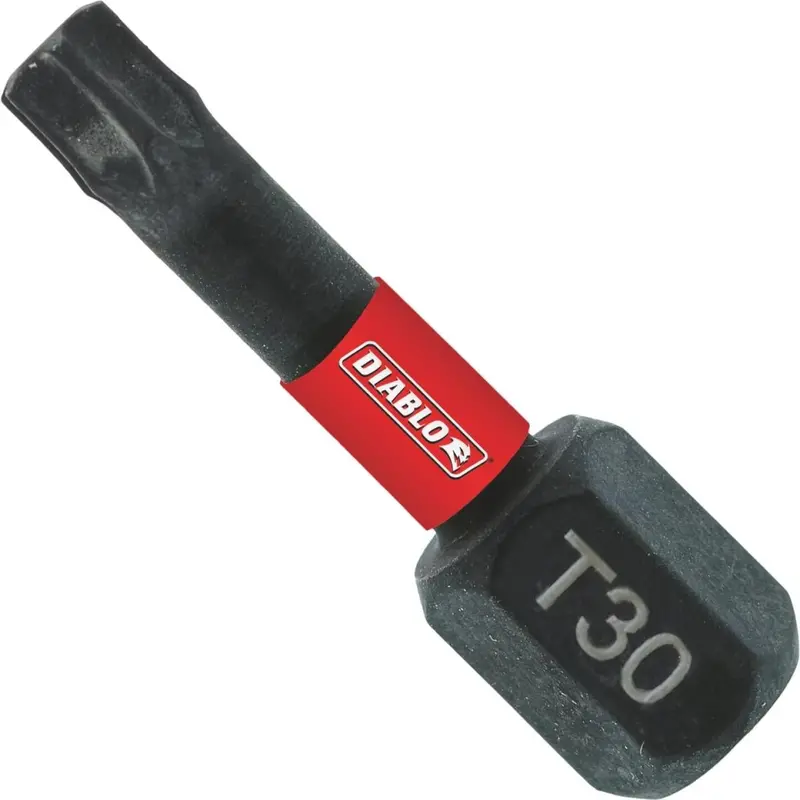 Diablo T30 Torx 1 In. Insert Impact Screwdriver Bit (5-Pack) 1
