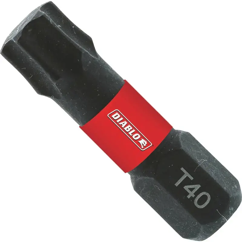 Diablo T40 Torx 1 In. Insert Impact Screwdriver Bit (5-Pack) 1