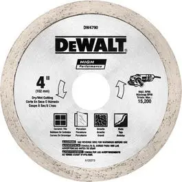 Diamond Matrix Tile Blade, 4-In. X .060-In. 1