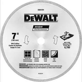 Diamond Matrix Tile Blade, 7-In. X .060-In. 1