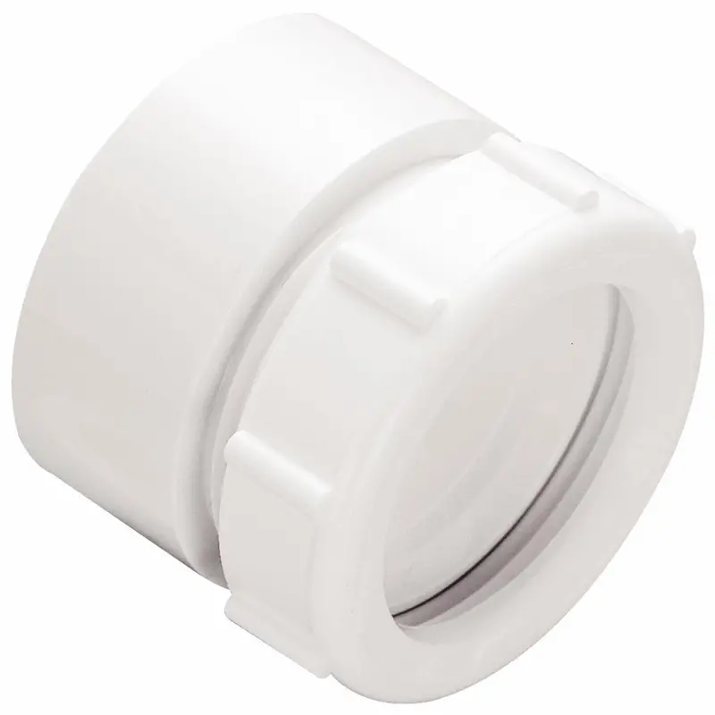 Do It 1-1/2 In. X 1-1/2 In. White Polyvinyl Chloride Waste Adapter 1