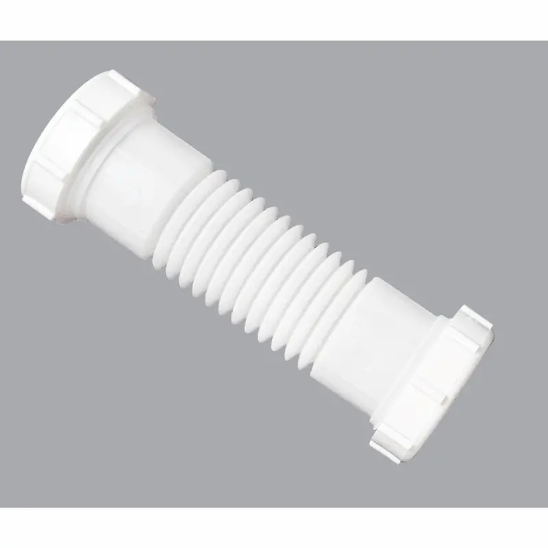 Do It 1-1/4 In. Or 1-1/2 In. White Plastic Flexible Coupling And Elbow 1