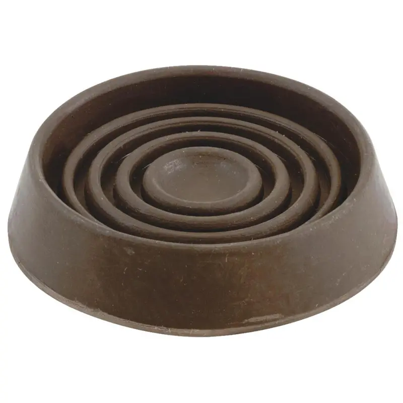 Do It 1-3/4 In. Inner Diameter Round Brown Furniture Leg Cup,(4-Pack) 1