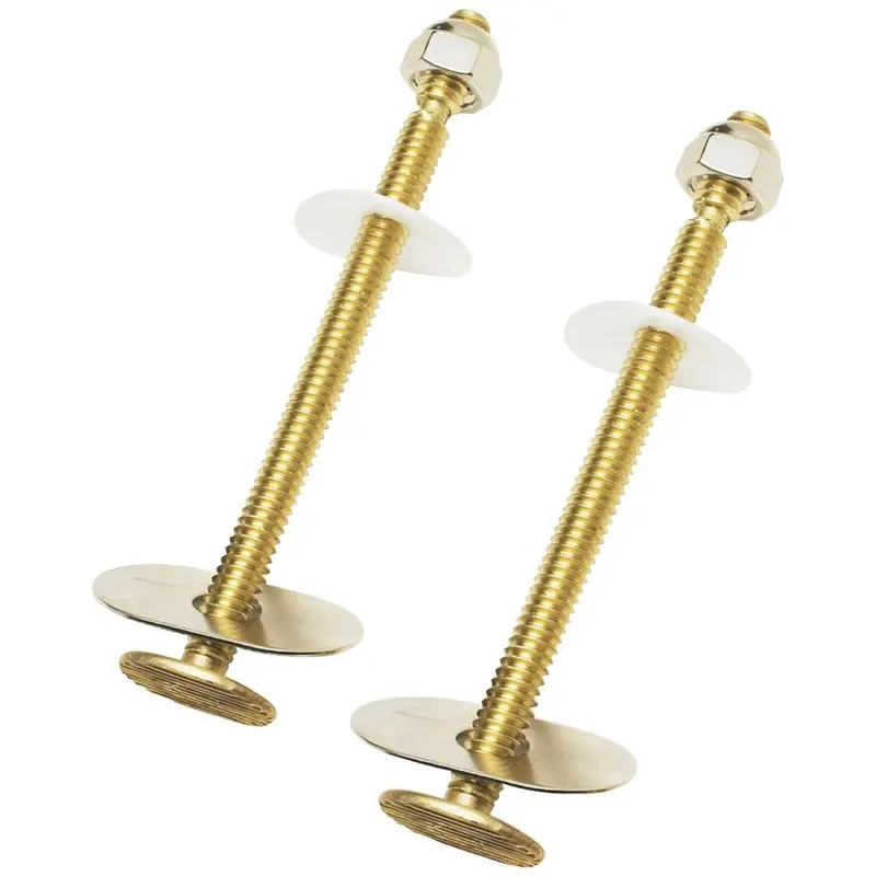 Do It 1/4 In. X 3-1/2 In. Extra Long Solid Brass Toilet Bolts (2 Ct.) 1