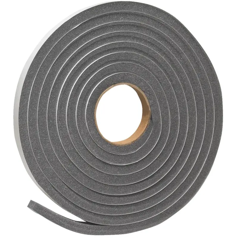 Do It 3/4" W X 1/2" T X 17' L Charcoal Foam Weatherstrip Tape 1