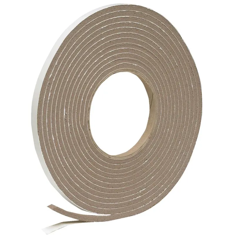 Do It 3/8" W X 3/16" T X 17' L Brown Foam Weatherstrip Tape 1