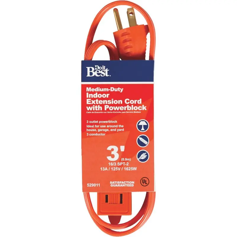 Do It 3 Best Ft. 16/3 Triple Tap Extension Cord 1